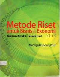 METODE RISET UNTUK BISNIS DAN EKONOMI