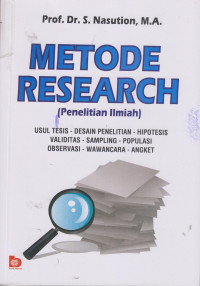 Metode Research : Penelitian Ilmiah