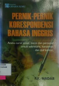 PERNAK PERNIK KORESPONDENSI BAHASA INGRIS