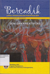 Bercadik: Jurnal Pengkajian dan Penciptaan Seni