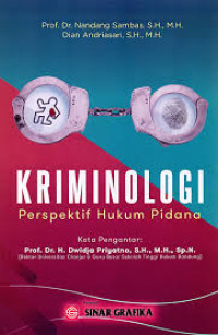 KRIMINOLOGI: Perspektif Hukum Pidana